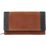 Dámská kožená peněženka SEGALI 61288 WO oranžová/černá