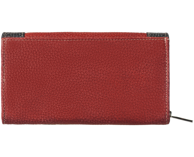 Dámská kožená peněženka SEGALI 61288 WO červená/černá