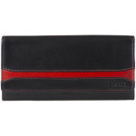 Dámská kožená peněženka SEGALI 2025 A černá/červená