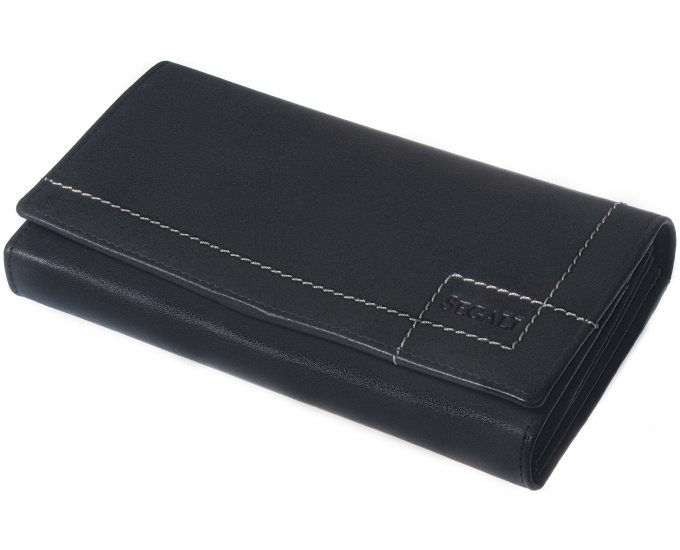 Dámská peněženka kožená SEGALI 07 černá