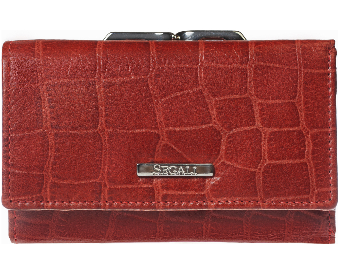 Dámská peněženka kožená SEGALI 3305 croco červená