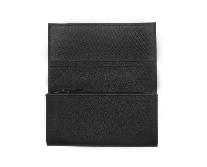 Číšnická peněženka kožená SEGALI 7025 A černá