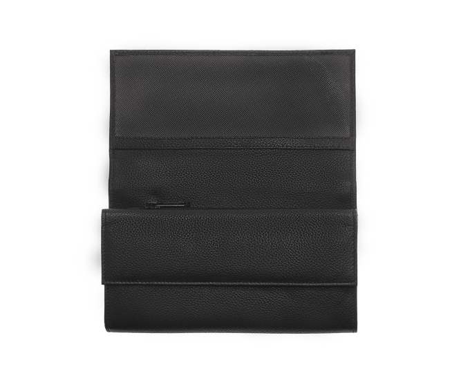 Číšnická peněženka kožená SEGALI 7026 A černá