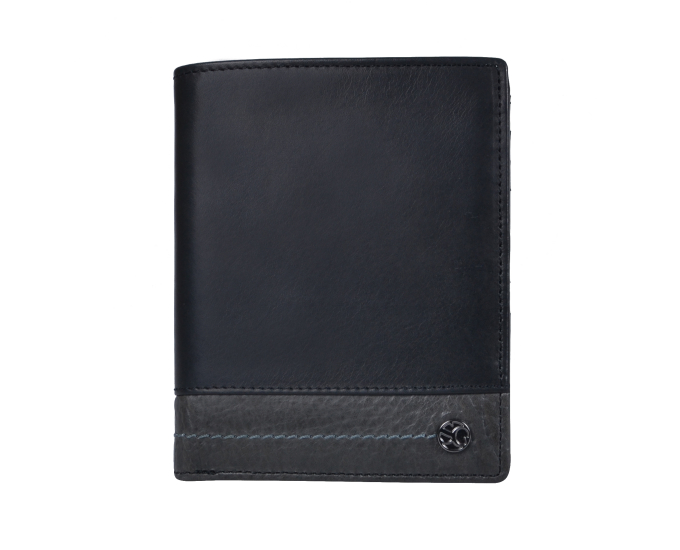 Pánská kožená peněženka SEGALI 951 320 2519 černá/šedá