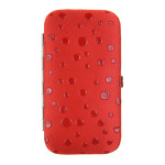 Dámská manikúra SEGALI 230404-036 červená s puntíky