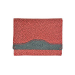 Dámská kožená peněženka SEGALI 61420 W červená/černá