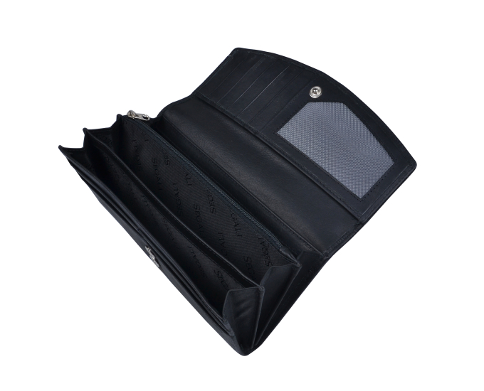 Dámská peněženka kožená SEGALI 7056 černá