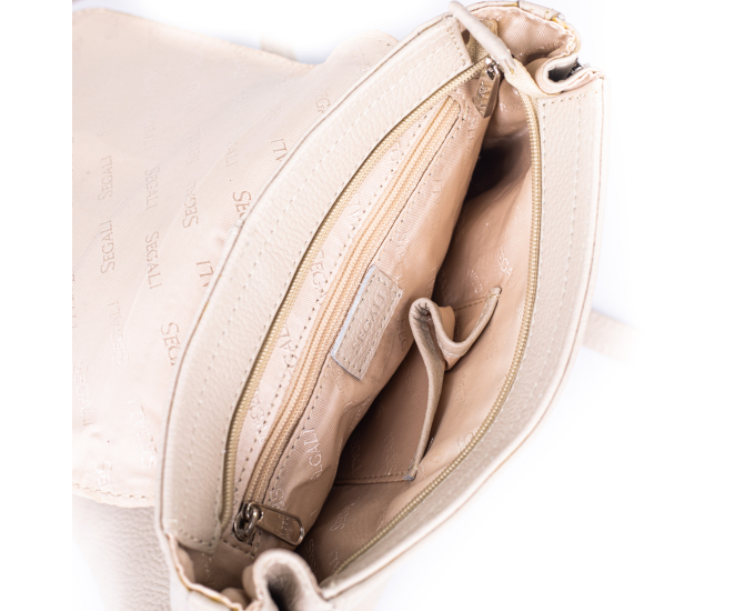 Dámský batoh kožený SEGALI 9027 blanco roto