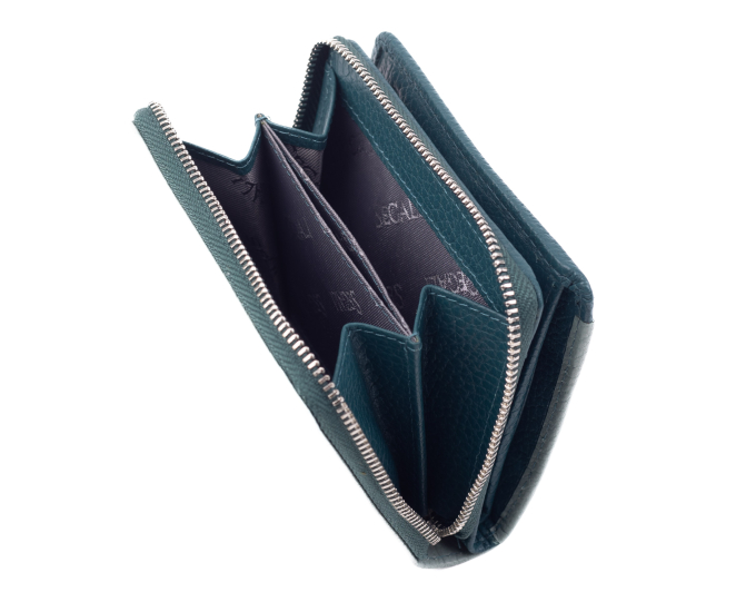 Dámská peněženka kožená SEGALI 7544 B sage/peacock blue